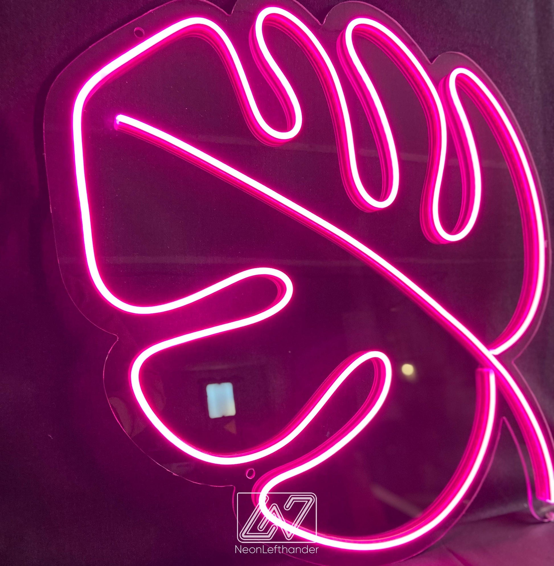 Monstera Leaf - LED Neon Sign,Gift,Wall Decor,Custom Sign,Neon Business Sign,Neon Company Logo,Bright Neon Lights,Neon Workplace Signs