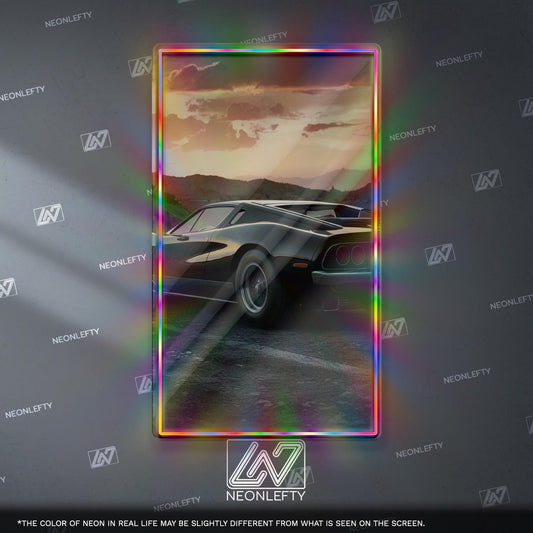 Ford GT Neon Sign - Iconic American supercar wall art for garage, man cave, office or gaming room with bold racing and motorsport vibes