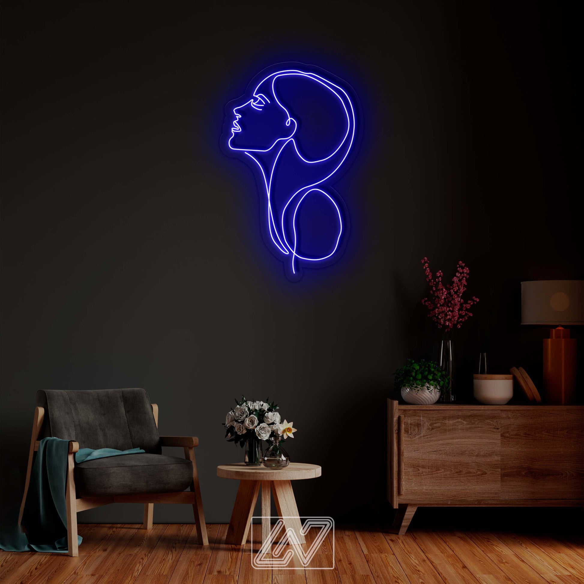 Woman Face, Gorgeous Lady Neon Signs, Neon Sign Light,Beauty Decoration,Led Neon Sign Lights for Girls Room Decor, Ambient Light for Room,