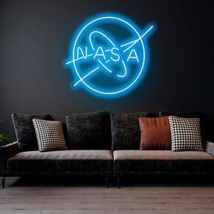 Nasa logo - LED Neon sign, Nasa neon sign, Nasa neon light, Nasa led sign, Nasa led neon sign,Nasa wall art,Nasa wall decor,Neon sign light