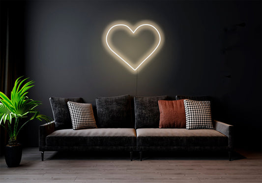 Heart - LED Neon sign, custom neon sign, neon light up sign, wall decor neon sign