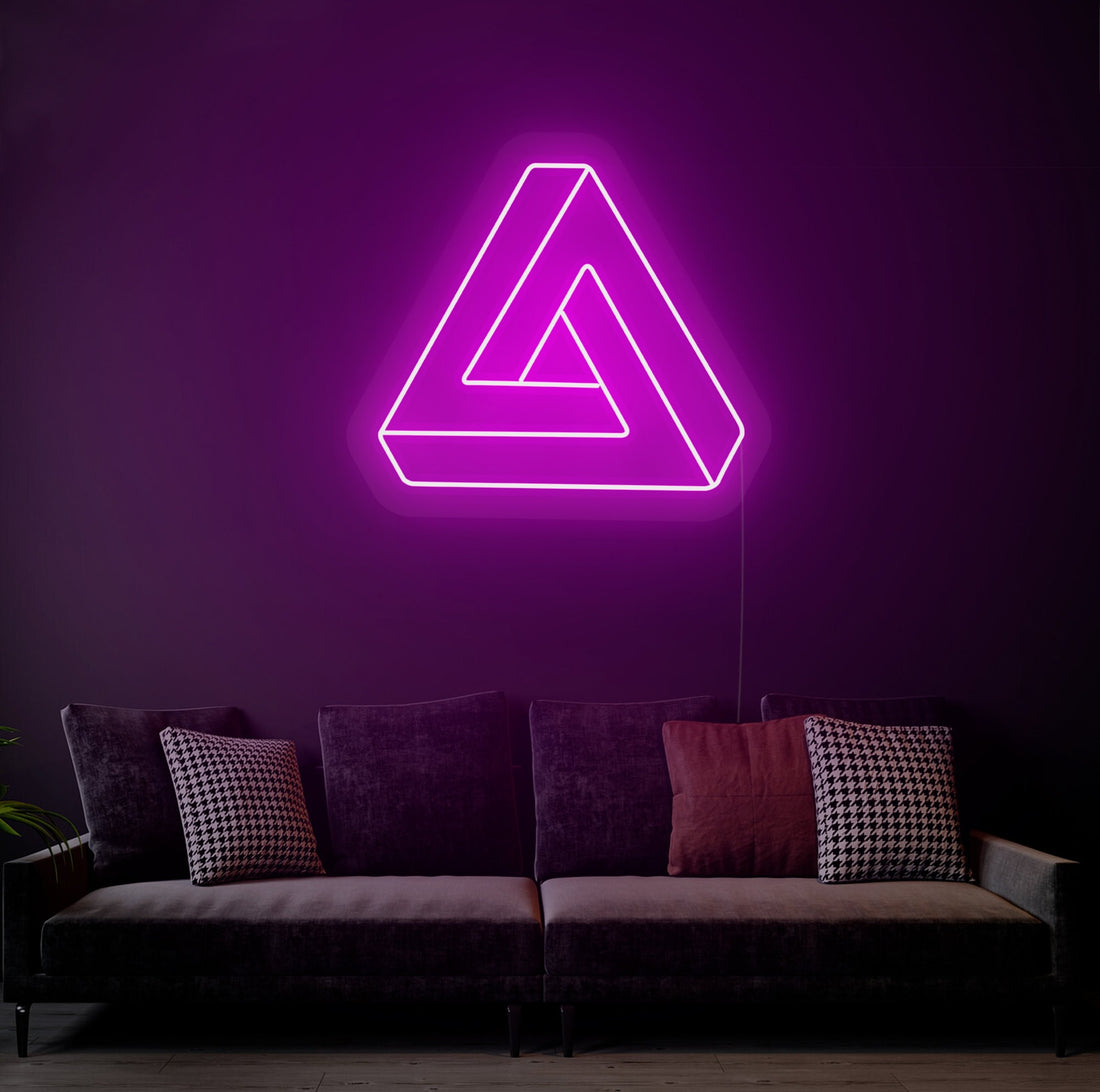 Infinity Triangle - LED Neon Sign, Interior Decor, Room decor, Wall Decor, Custom Sign, Neon For Home