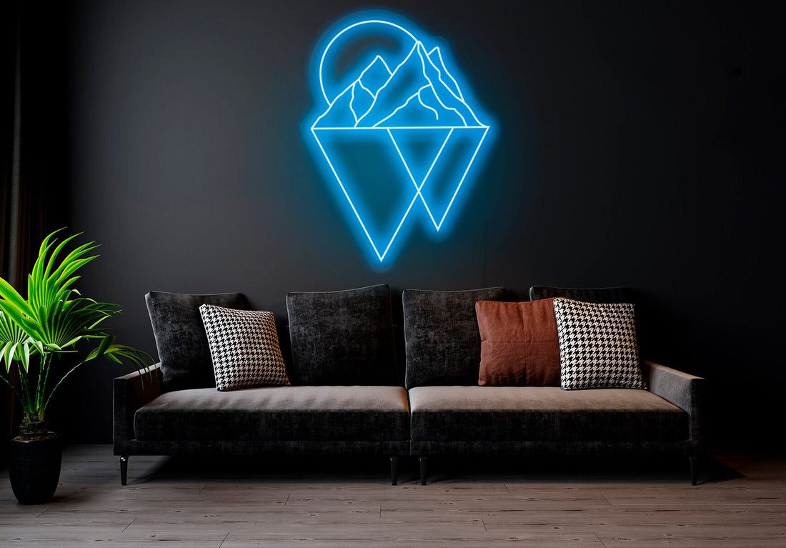 Mountains - LED Neon Sign, Interior Decor, Room decor, Wall Decor, Custom Sign, Neon For Home