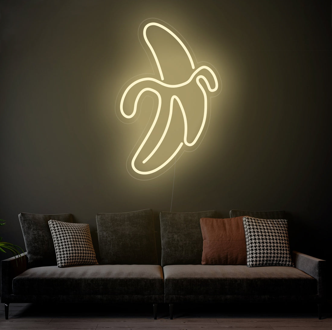 Banana - LED Neon Sign, Interior Decor, Room decor, Wall Decor, Custom Sign, Neon For Home