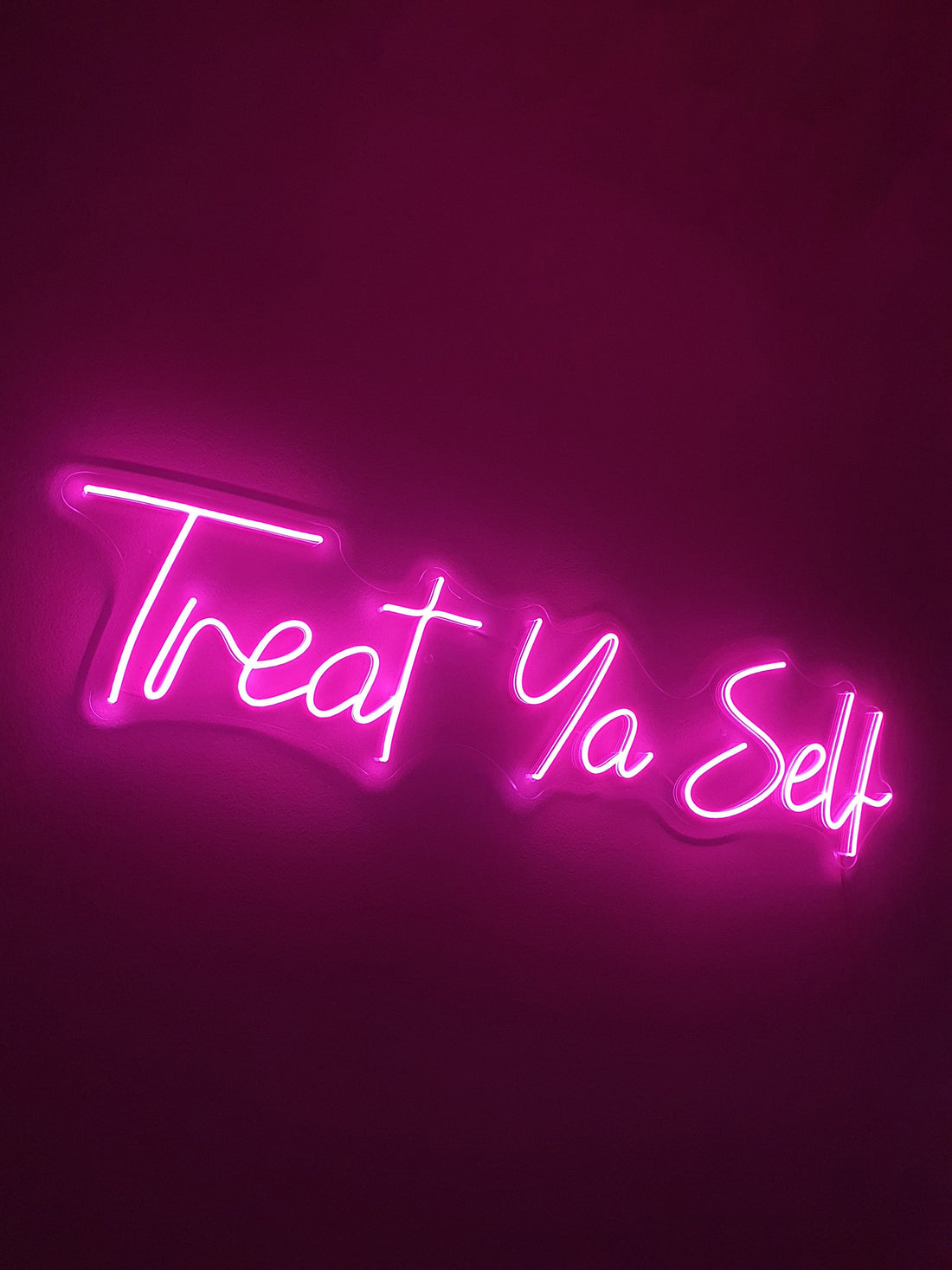 Treat Yo Self - LED Neon Sign, Interior Decor, Room decor, Wall Decor, Custom Sign, Neon For Home