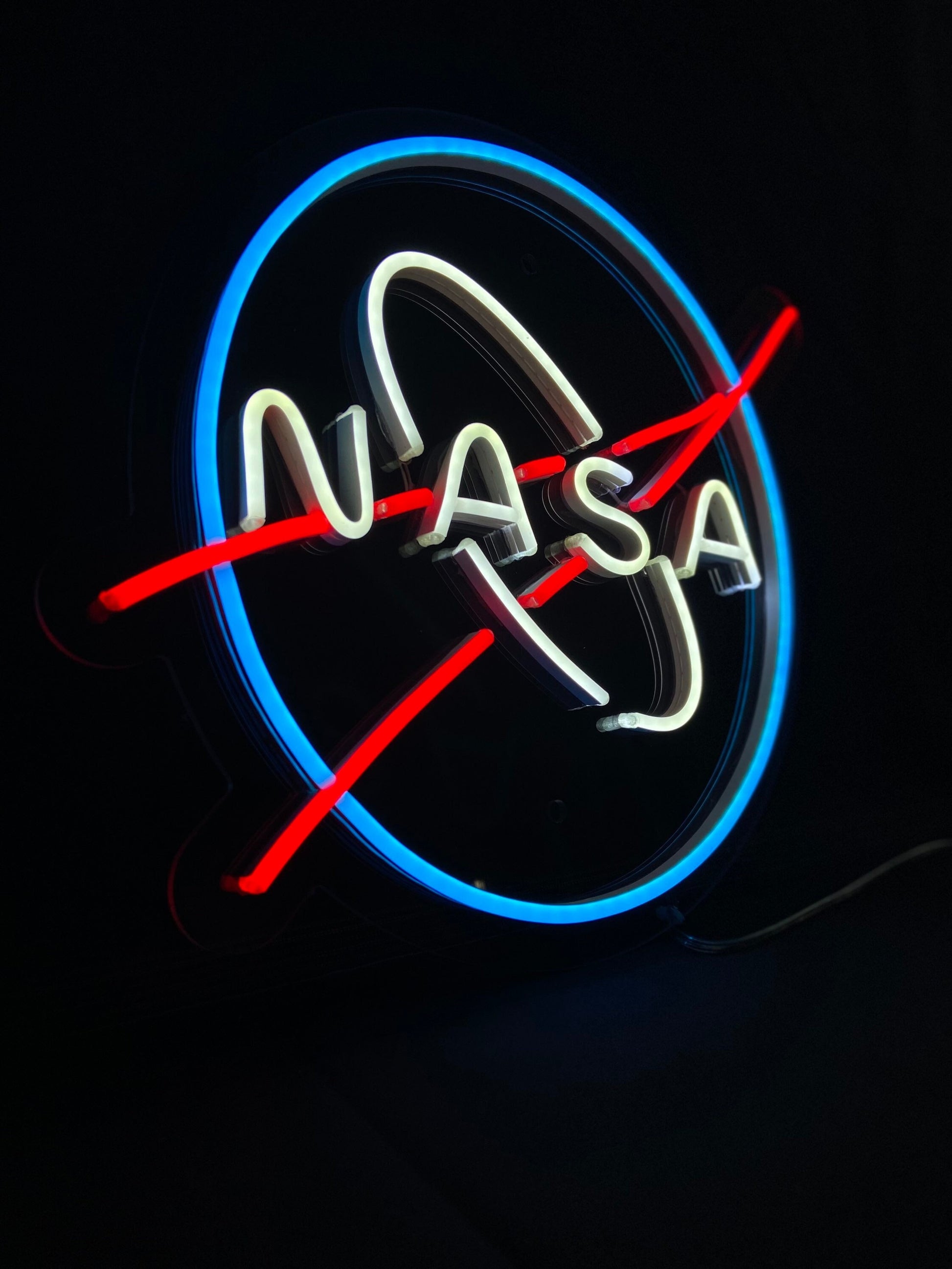 Nasa logo - LED Neon sign, Nasa neon sign, Nasa neon light, Nasa led sign, Nasa led neon sign,Nasa wall art,Nasa wall decor,Neon sign light