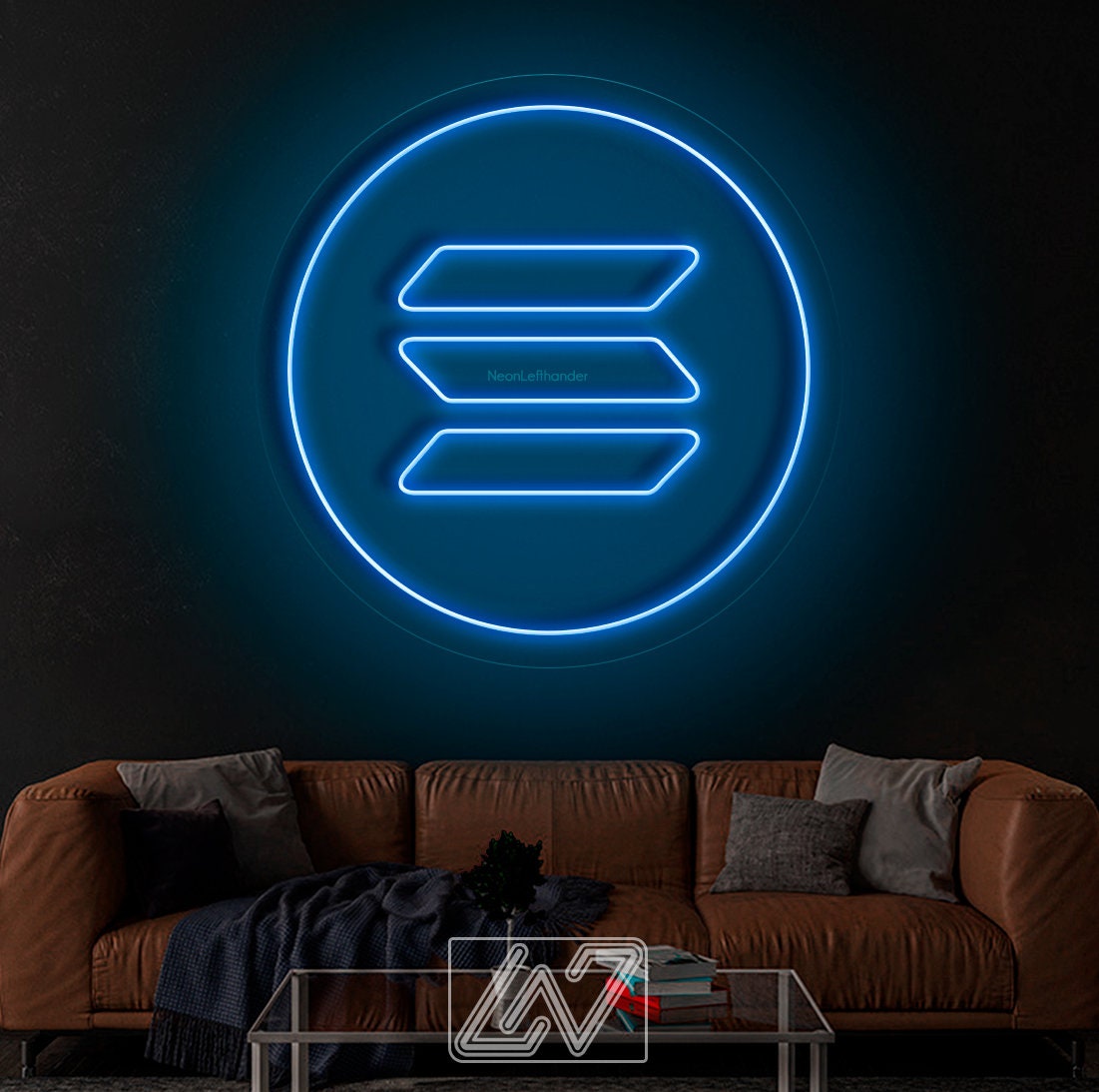 Solana - LED Neon Sign, Bedroom neon sign, Crypto neon sign, Neon Lights, Crypto