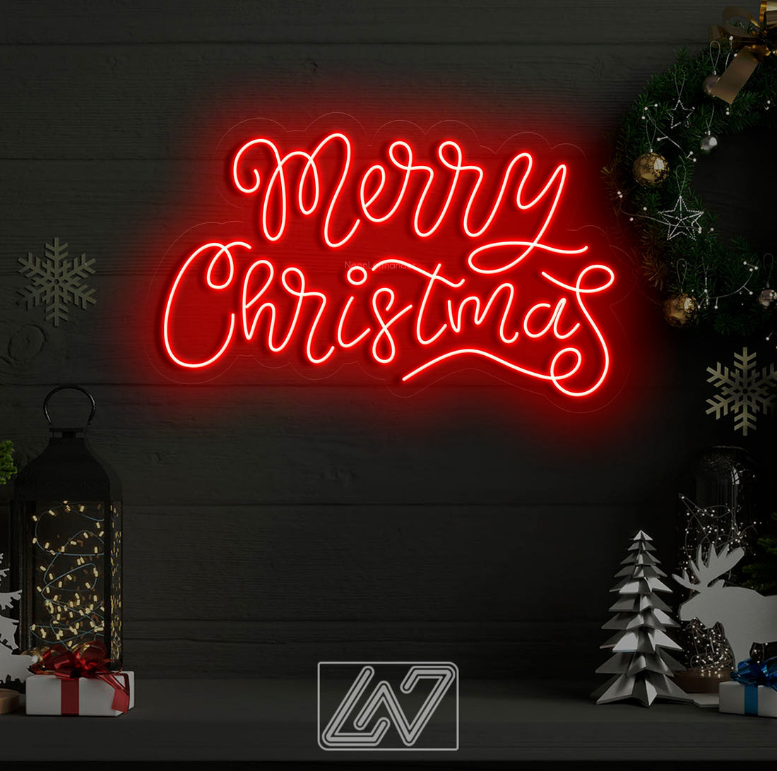 Merry Christmas - LED Neon Sign, Merry Christmas Neon Sign, New Year Neon Sign, Christmas Gift, Christmas Decoration Room