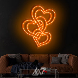 Heart Valentine Gift Personalized, Neon sign,  Custom Neon Sign |Personalized Gifts | LED Neon | Wall Decor