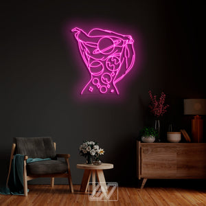 Space Body - Neon Sign Custom Sexy Woman Bedroom Party Bar Wall Room Decor LED Lady Neon light Wedding Personalized romance