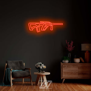 Steyr AUG - LED Neon Sign, Interior Decor, Room decor, Wall Decor, Custom Sign, Neon For Home