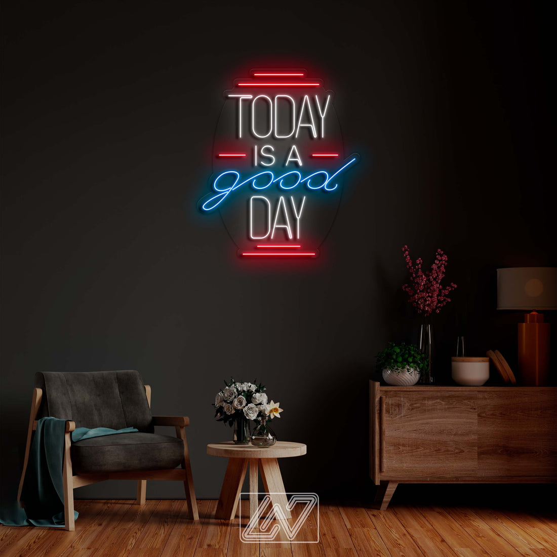 Today is a Good Day - LED Neon Sign, Neon Wall Decor, Custom Neon Sign, Personalised Neon Sign, Custom Neon Light, Vibe Neon Sign