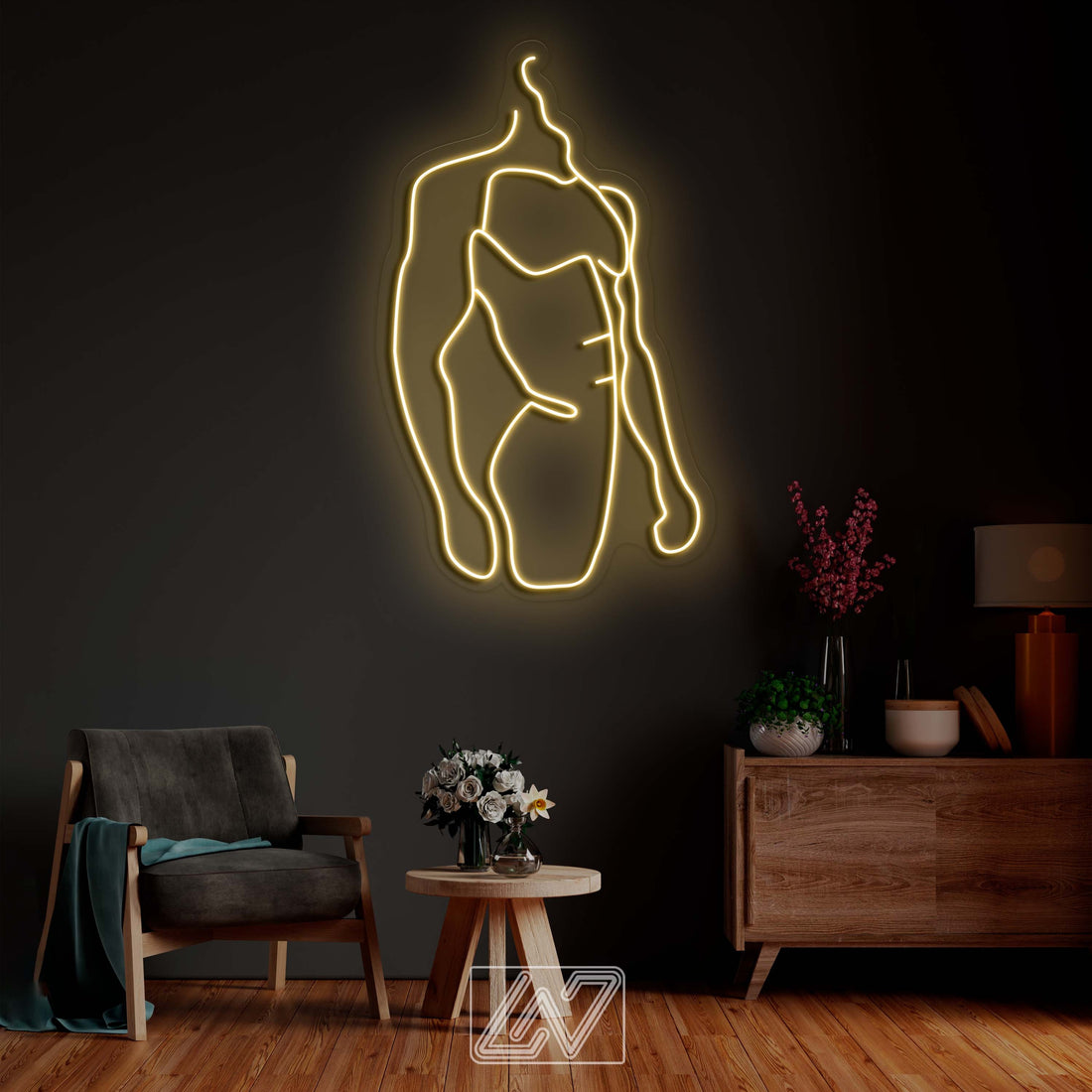 Body Man - LEDNeon Sign Custom Sexy Man Bedroom Party Bar Wall Room Decor LED Boy Neon light Wedding Personalized romance