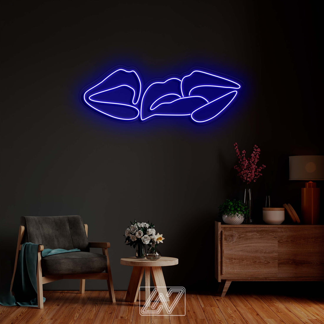 Lips - LED Neon Sign , Custom Neon Sign, Custom Neon Light, Neon Bedroom Sign, Led Neon Wall Decor, Wall Art