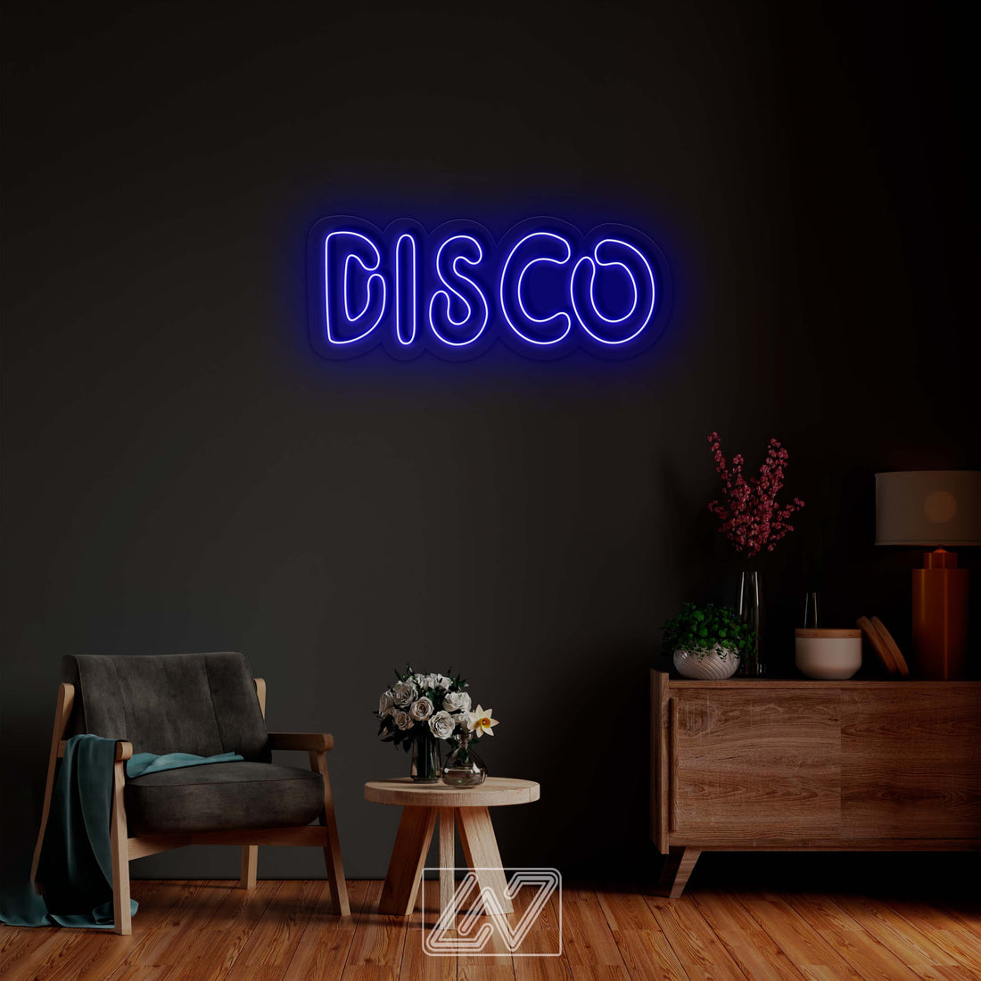 Disco Neon Sign - LED Neon Sign,Disco neon light,Disco sign,Music neon sign,Neon sign wall decor,Neon light sign for wall, Dance Party Bar