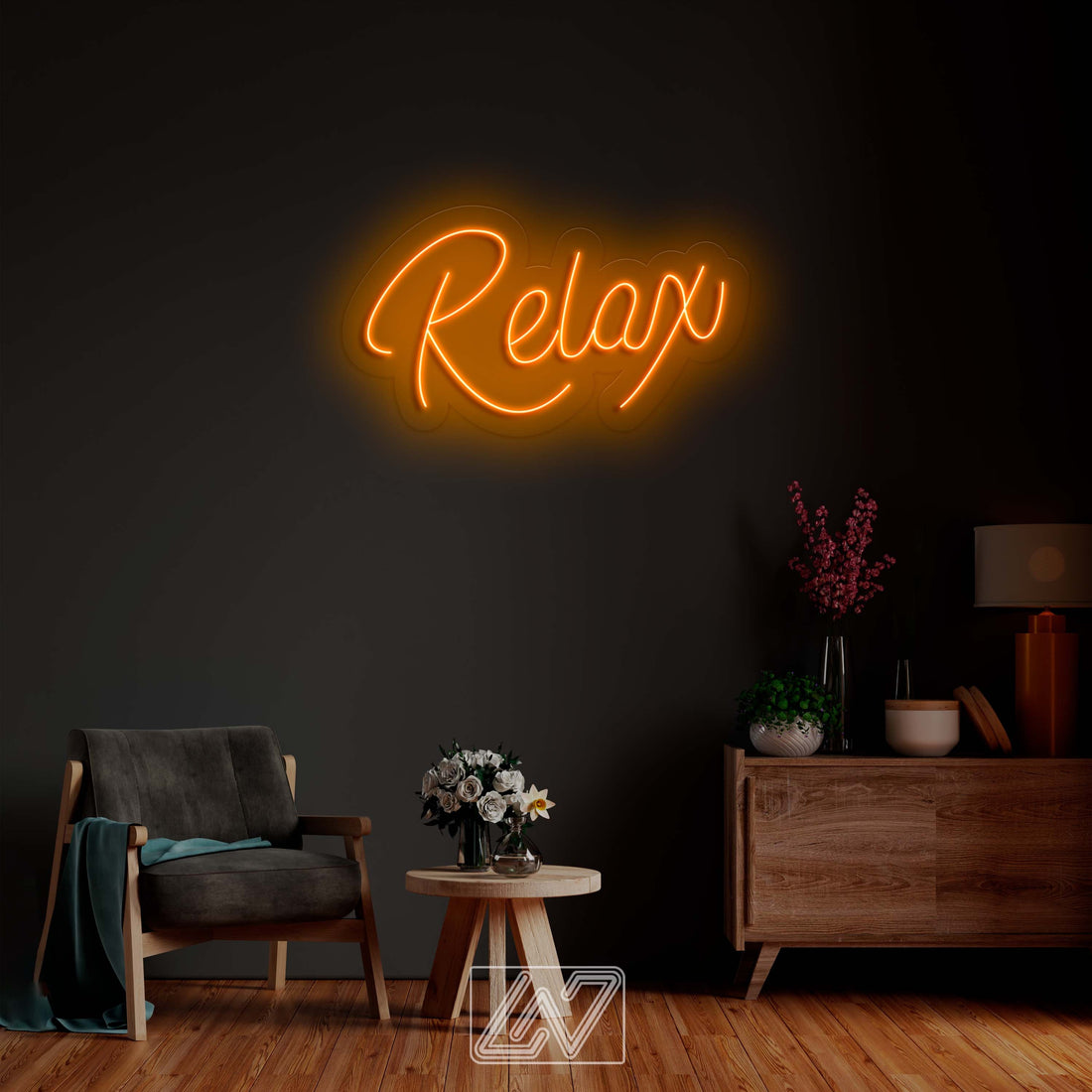 Relax - LED Neon Sign, Neon Wall Decor, Custom Neon Sign, Personalised Neon Sign, Custom Neon Light, Vibe Neon Sign