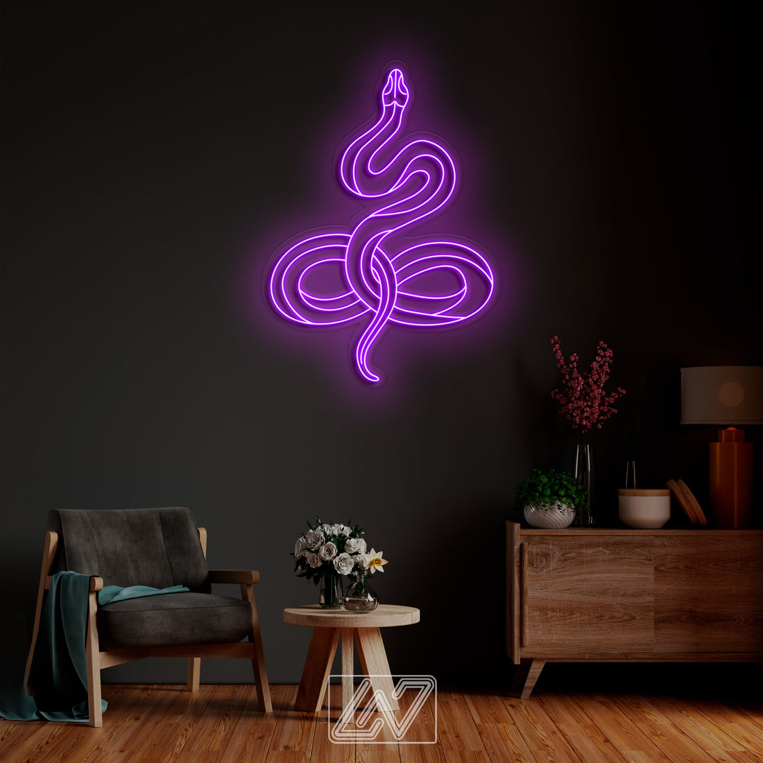 Snake PRO - LED Neon Sign, Animal Neon Sign, Custom Neon Sign, Snake Neon light, Animal Home Decor, Neon Sign for Bedroom