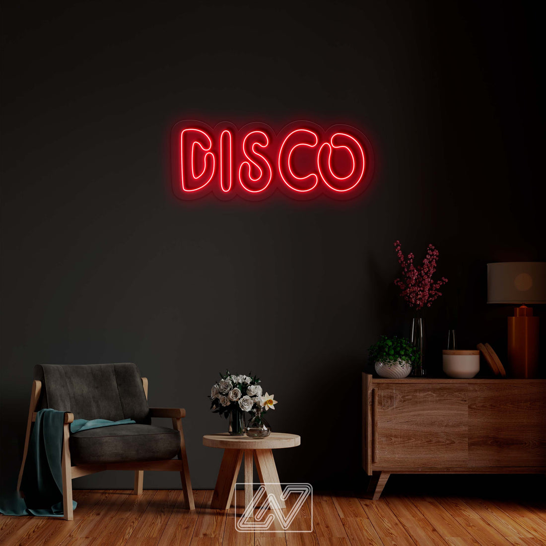 Disco Neon Sign - LED Neon Sign,Disco neon light,Disco sign,Music neon sign,Neon sign wall decor,Neon light sign for wall, Dance Party Bar