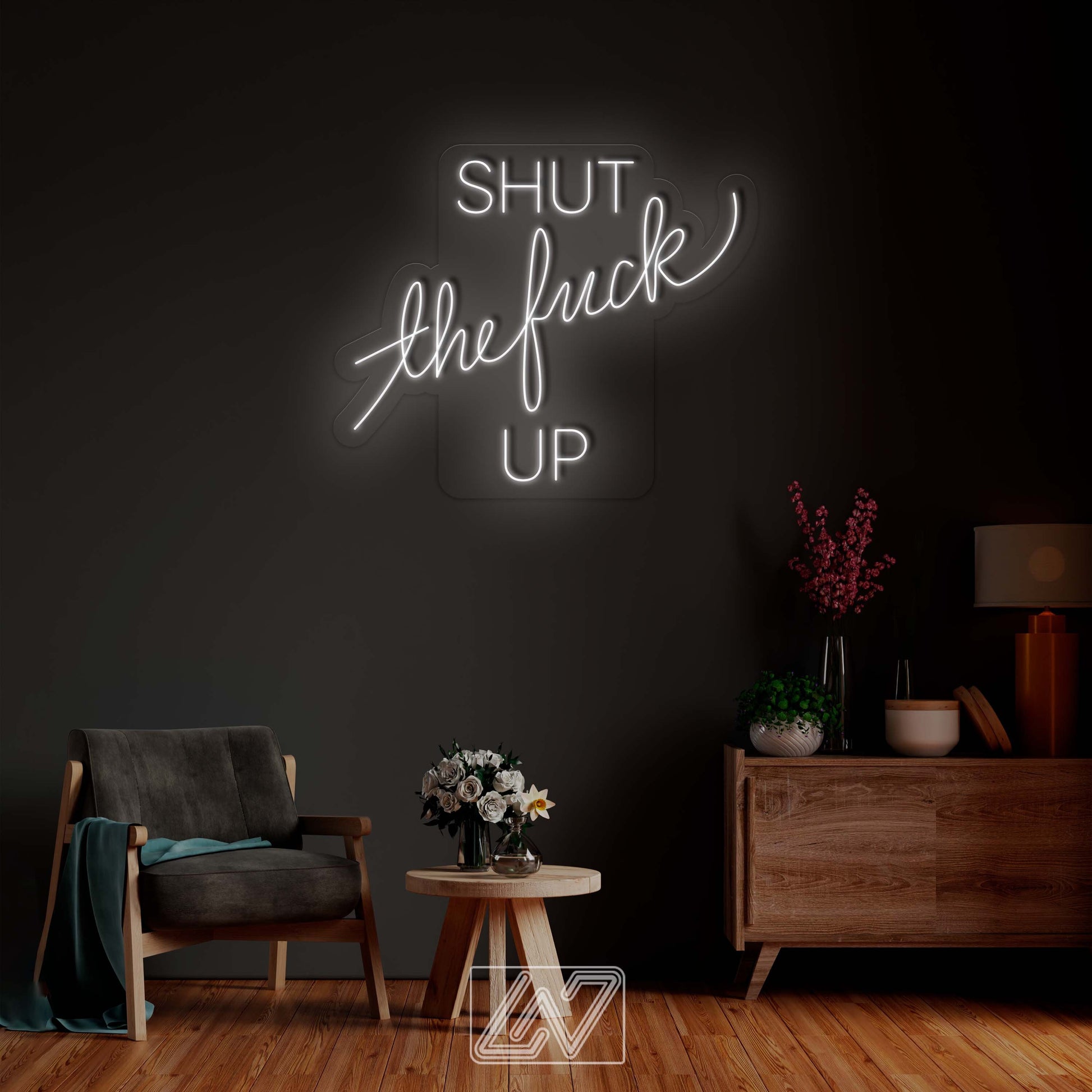 Shut The F*ck Up - LED Neon Sign, Neon Wall Decor, Custom Neon Sign, Personalised Neon Sign, Custom Neon Light, Vibe Neon Sign