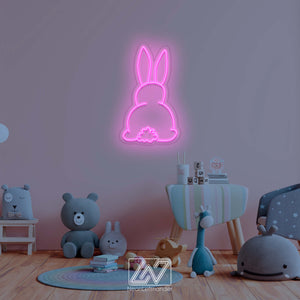 Bunny - Neon Fairytale in Your Room! Original Decor for a Child's Room. Neon Sign for Playful Minds. Children's paradise comes alive!