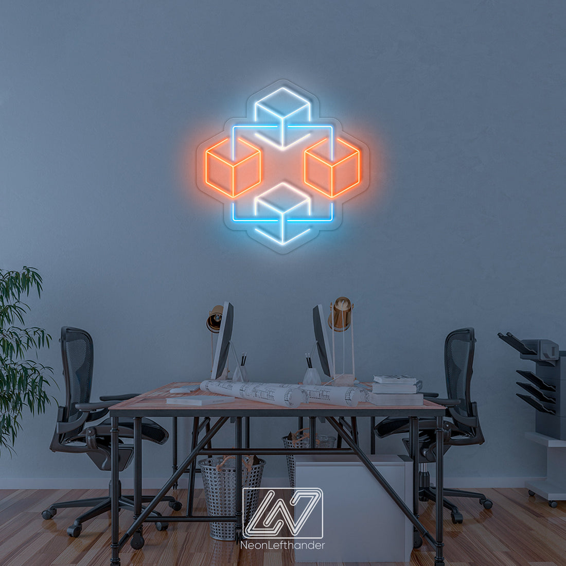 Blockchain - LED Neon Sign, Bedroom neon sign, Crypto neon sign, Neon Lights, Crypto