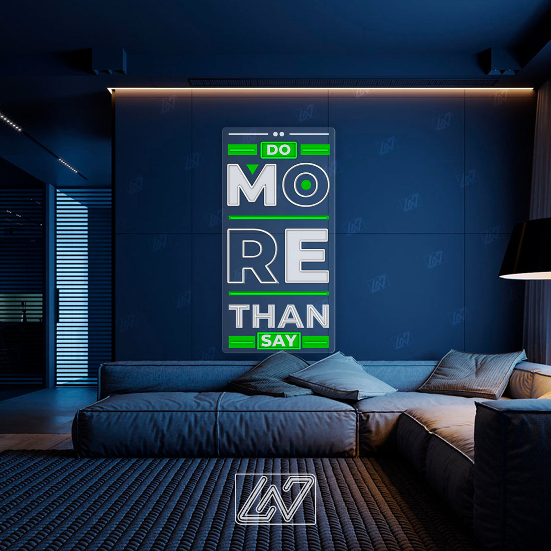 Do More Than Say - LED Neon Sing, Inspiration Neon Sign, Neon Sign Bedroom, Motivation Quote Led Sign