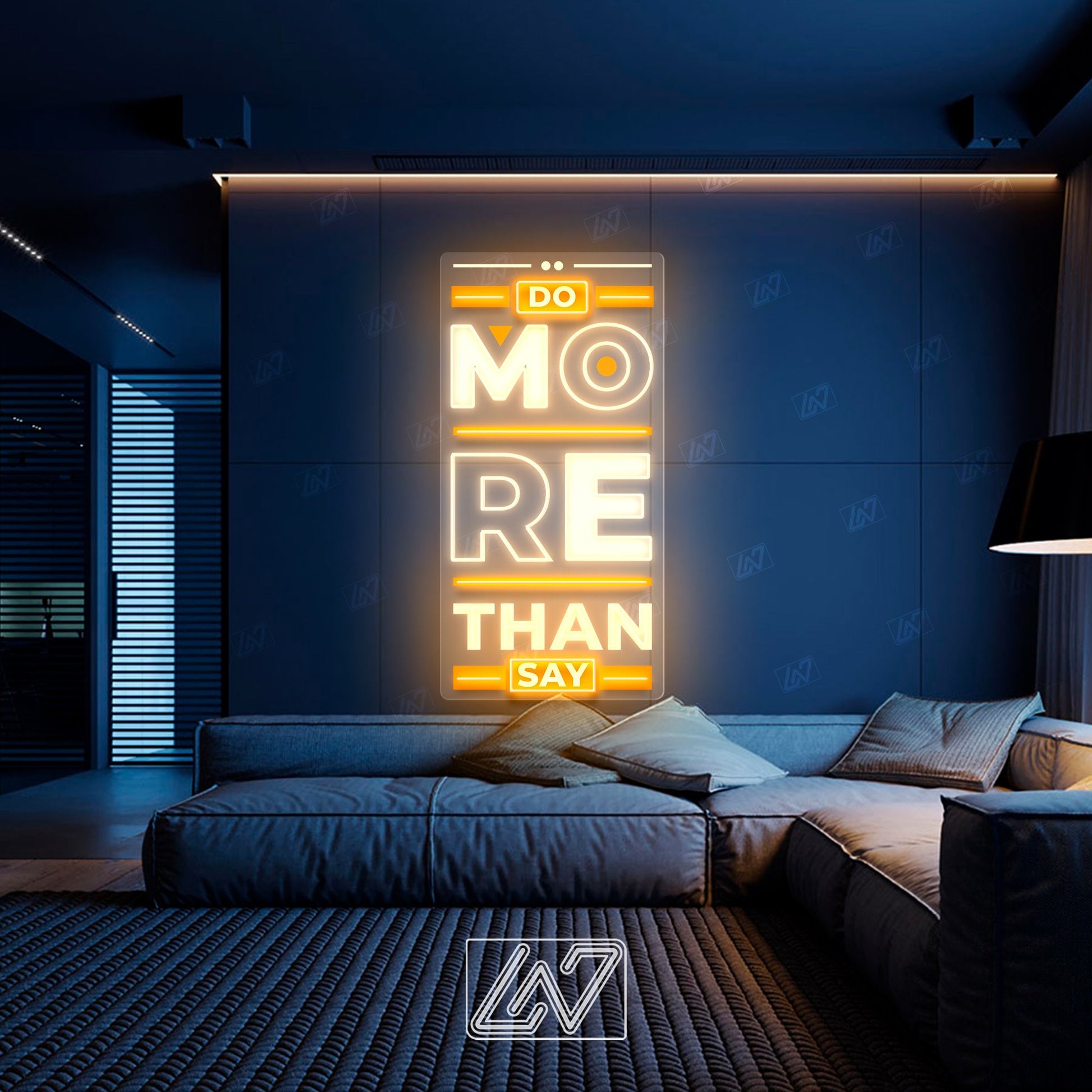 Do More Than Say - LED Neon Sing, Inspiration Neon Sign, Neon Sign Bedroom, Motivation Quote Led Sign