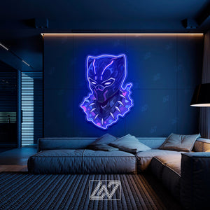 Superhero Сharacter- LED Neon Movie Sign with UV Print Art, TV Show, Cartoon Character, Game Room Light, Personalized Gifts