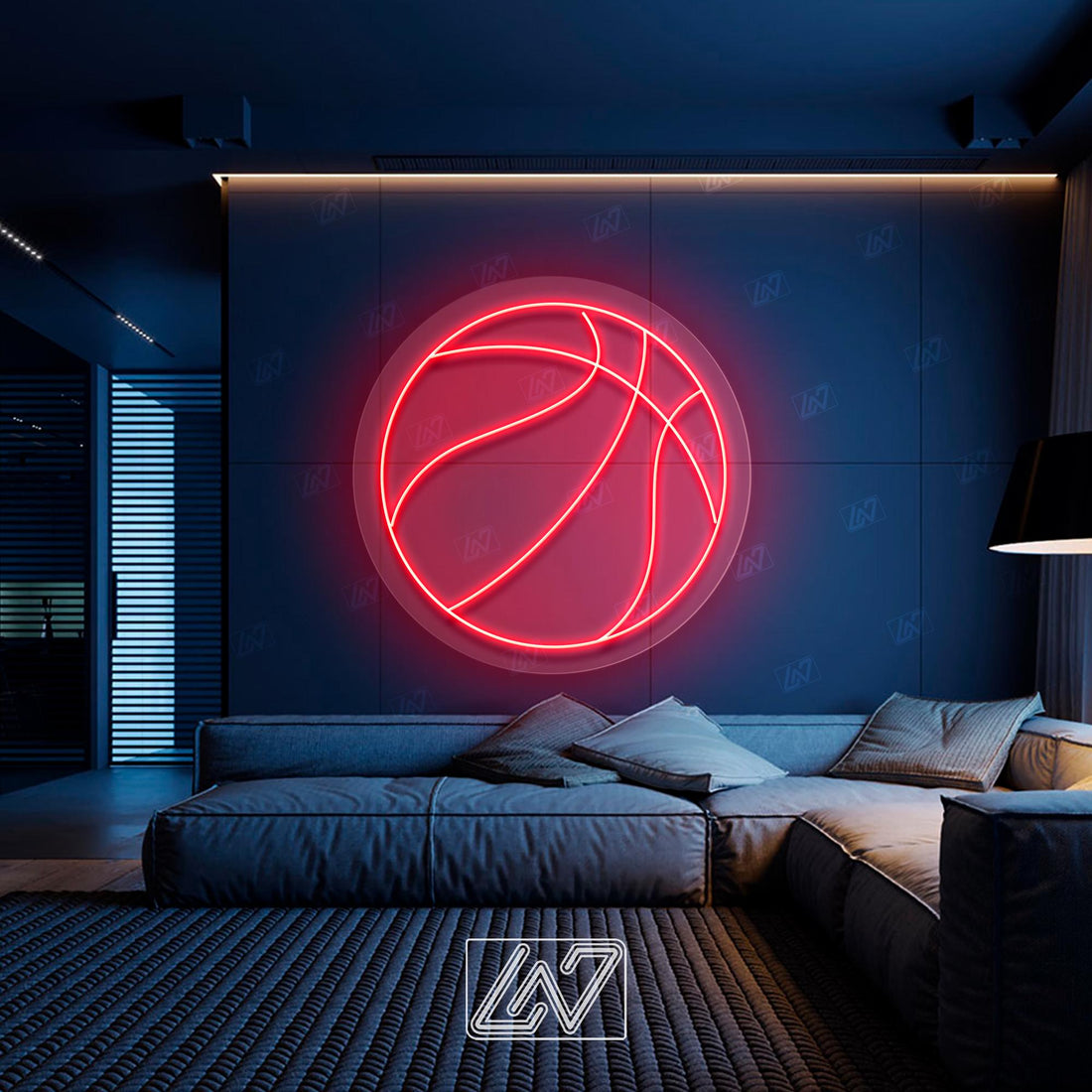 Basket Ball - LED Neon Sign, Tennis Player Wall Decor, Sport Led Neon Sign, Decor for Kids Room, Sport Signs