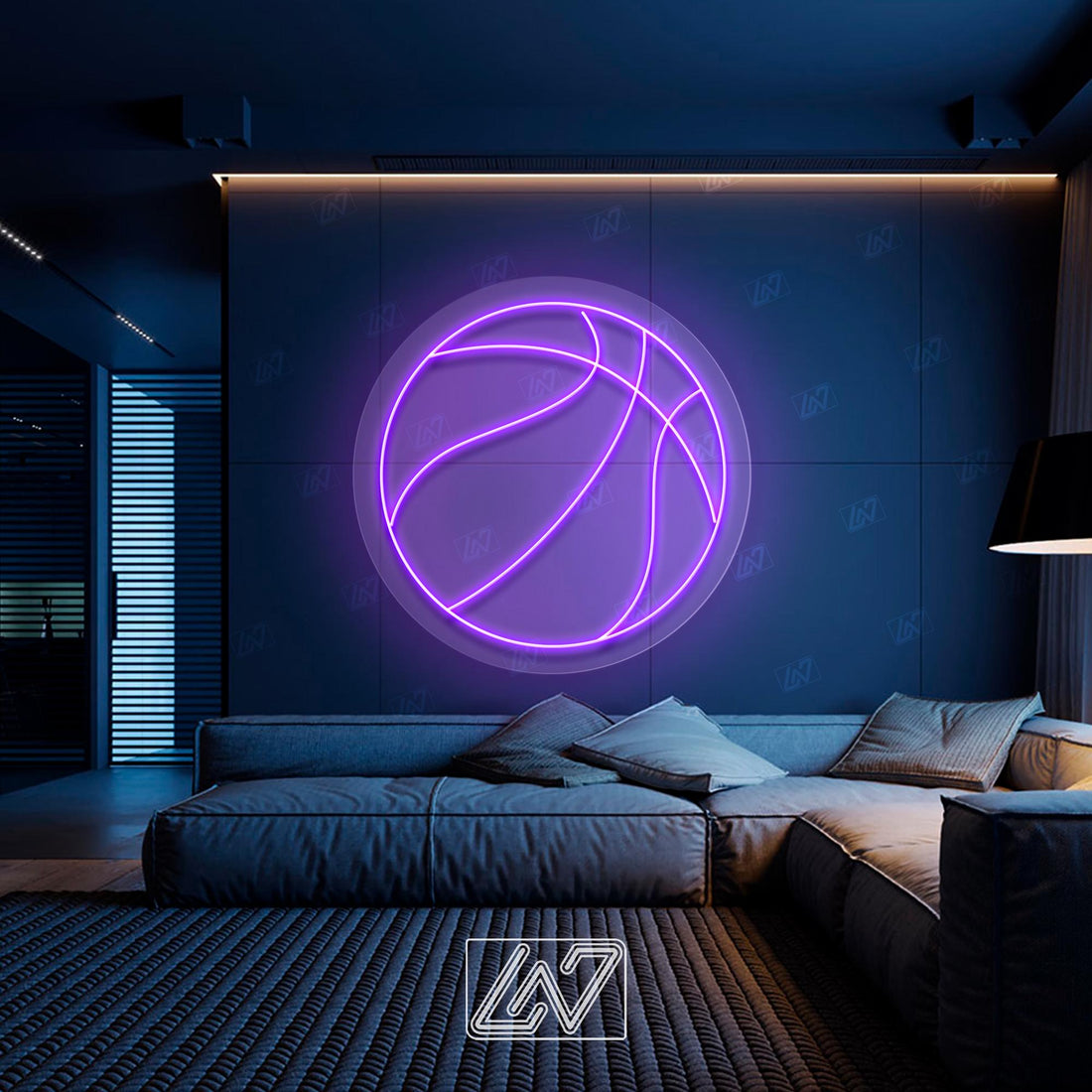 Basket Ball - LED Neon Sign, Tennis Player Wall Decor, Sport Led Neon Sign, Decor for Kids Room, Sport Signs