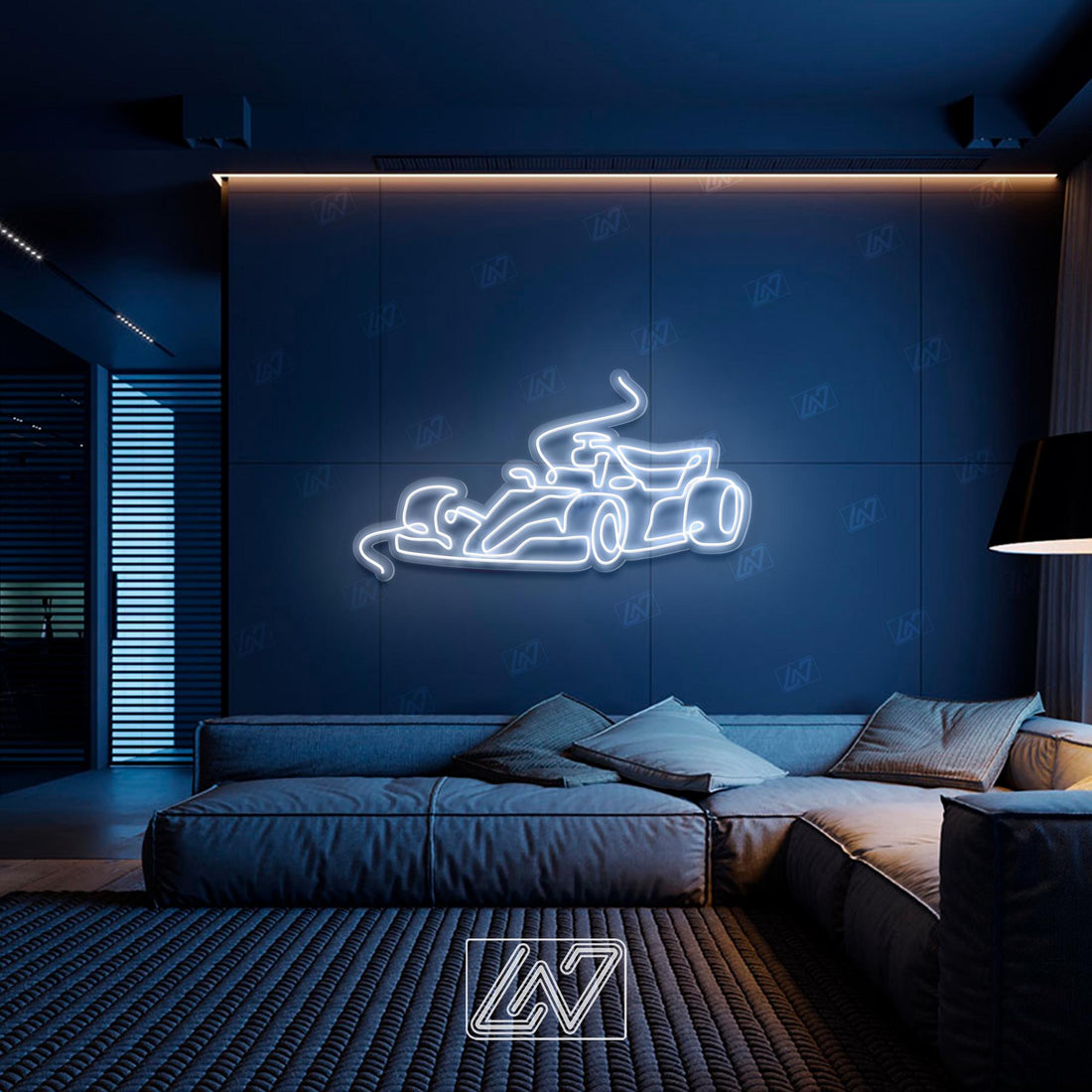 F1 - LED Neon Sign , Sport Interior Decor, Open-Wheel Car Neon Lights, Car Bedroom Neon Sign, Neon Sign Wall Decor