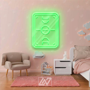 Football Stadium - LED Neon Sign, Footballer wall decor Sport led neon sign Decor for kids room Sport signs Unbreakable neon sign