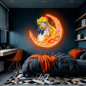 Anime Character - LED Neon Anime Sign with UV Print, Cartoon Character, Game Room Light, Personalized Gifts, Japanese Neon Sign