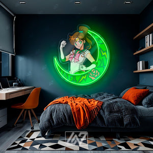 Anime Character - LED Neon Anime Sign with UV Print, Cartoon Character, Game Room Light, Personalized Gifts, Japanese Neon Sign