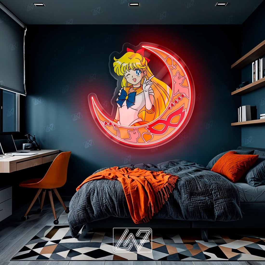 Anime Character - LED Neon Anime Sign with UV Print, Cartoon Character, Game Room Light, Personalized Gifts, Japanese Neon Sign