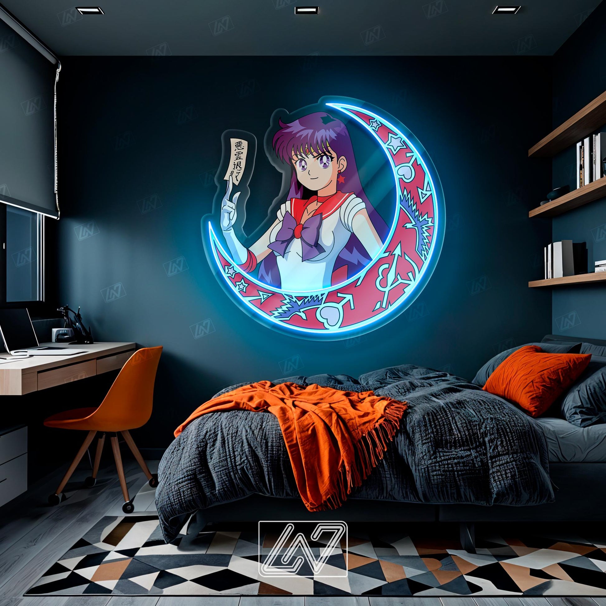 Anime Character - LED Neon Anime Sign with UV Print, Cartoon Character, Game Room Light, Personalized Gifts, Japanese Neon Sign