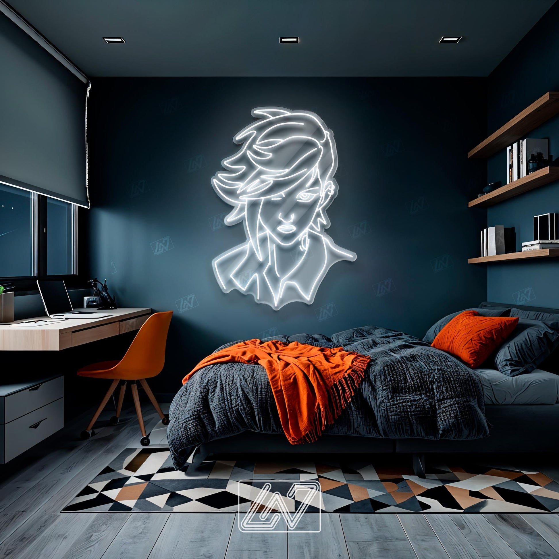 Vi | Arcane - LED Neon Sign, cartoon Neon Sign, cartoonCharacter, Neon Game Zone,cartoon led sign,cartoon light sign,cartoon wall decor