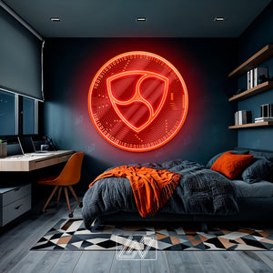 Nem Xem - LED Neon Sign with UV Print, Bedroom neon sign, Crypto neon sign, Neon Lights, Crypto