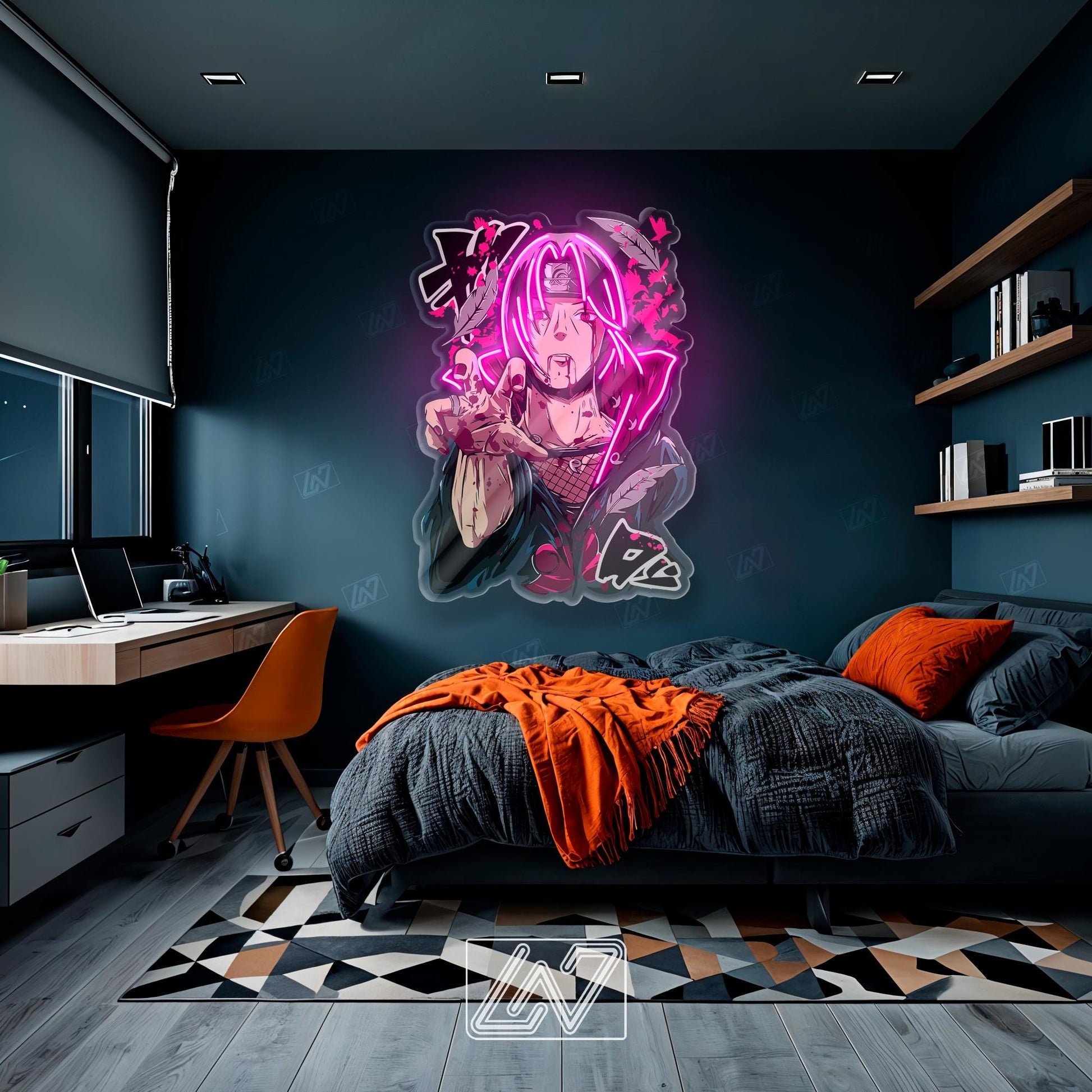 Anime Character - LED Neon Anime Sign with UV Print, Cartoon Character, Game Room Light, Personalized Gifts, Japanese Neon Sign