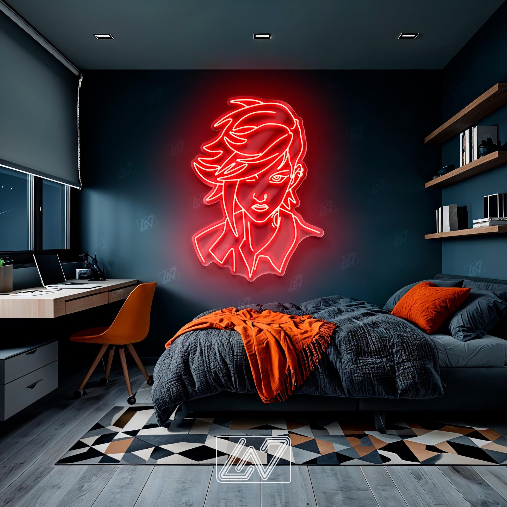 Vi | Arcane - LED Neon Sign, cartoon Neon Sign, cartoonCharacter, Neon Game Zone,cartoon led sign,cartoon light sign,cartoon wall decor