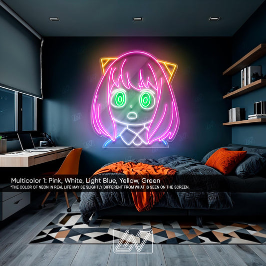 Anime Character - LED Neon Anime Sign, Cartoon Character, Game Room Light, Personalized Gifts, Japanese Neon Sign