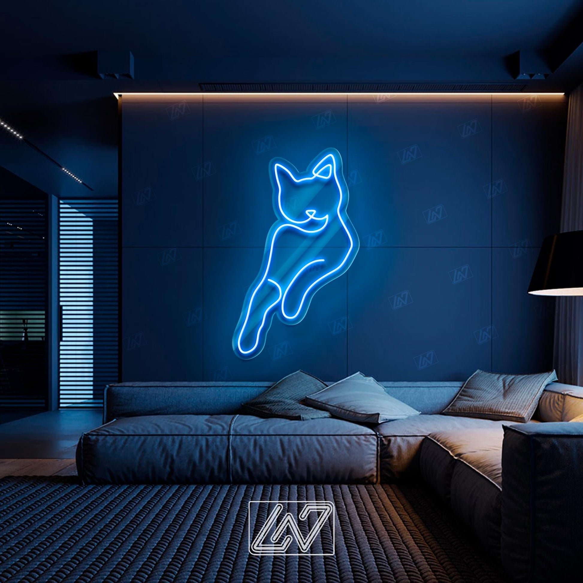 Cat - LED Neon Sign, Cat Neon Sign, Custom Neon Sign, Pet Neon light, Animal Home Decor, Pet Lover Gift, Neon Sign for Bedroom