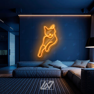 Cat - LED Neon Sign, Cat Neon Sign, Custom Neon Sign, Pet Neon light, Animal Home Decor, Pet Lover Gift, Neon Sign for Bedroom