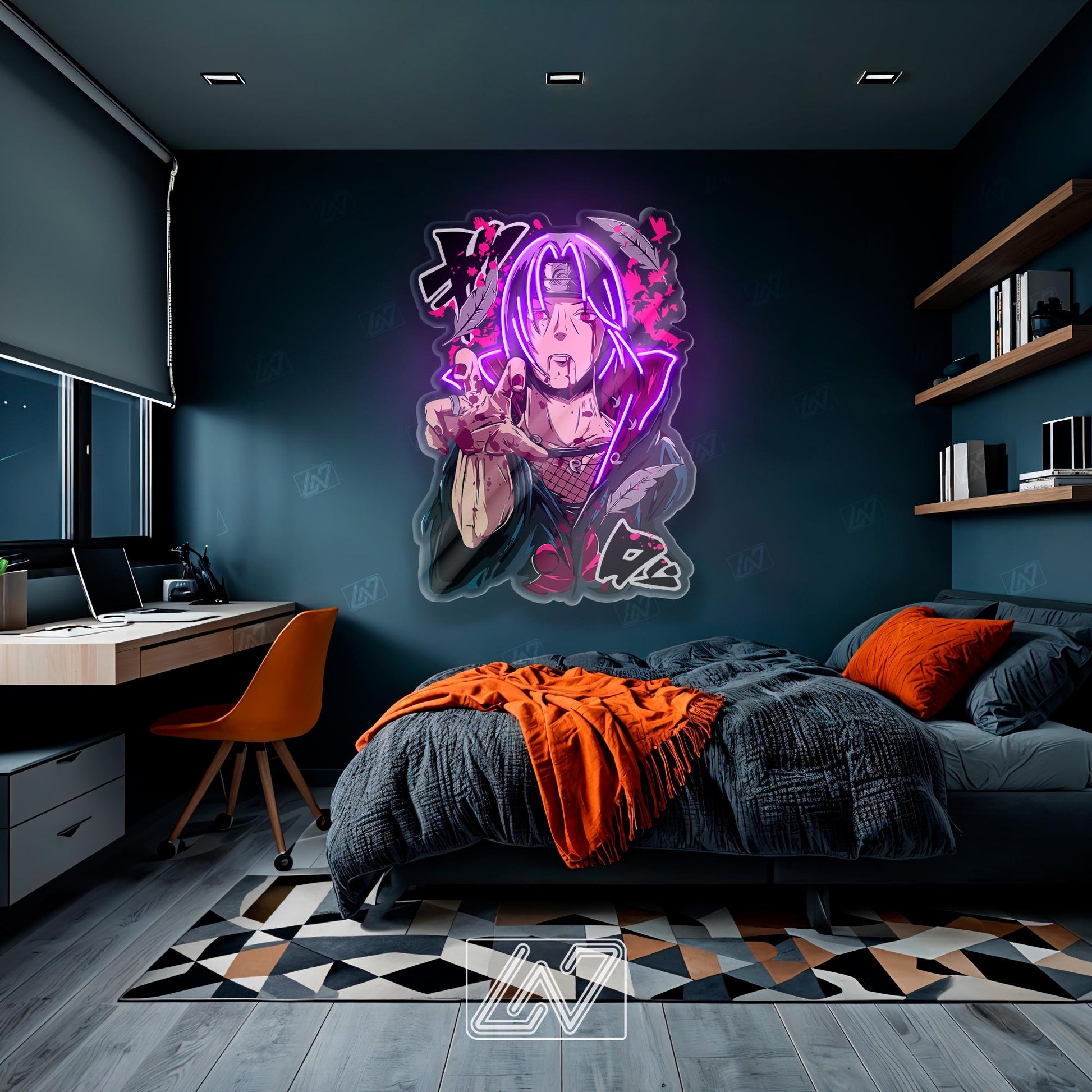 Anime Character - LED Neon Anime Sign with UV Print, Cartoon Character, Game Room Light, Personalized Gifts, Japanese Neon Sign