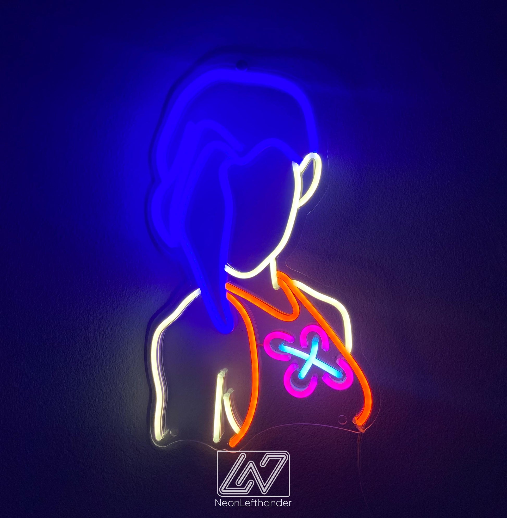 Jinx | Arcane - LED Neon Sign, cartoon Neon Sign, cartoonCharacter, Neon Game Zone,cartoon led sign,cartoon light sign,cartoon wall decor