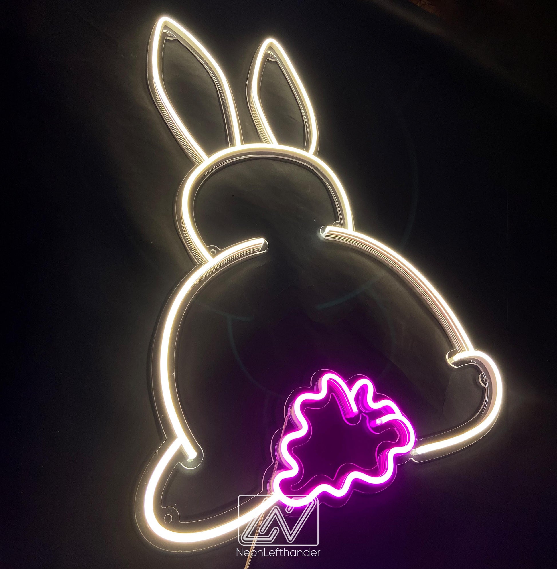 Bunny - Neon Fairytale in Your Room! Original Decor for a Child's Room. Neon Sign for Playful Minds. Children's paradise comes alive!