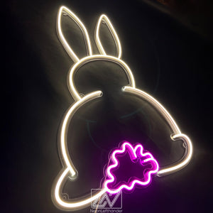 Bunny - Neon Fairytale in Your Room! Original Decor for a Child's Room. Neon Sign for Playful Minds. Children's paradise comes alive!