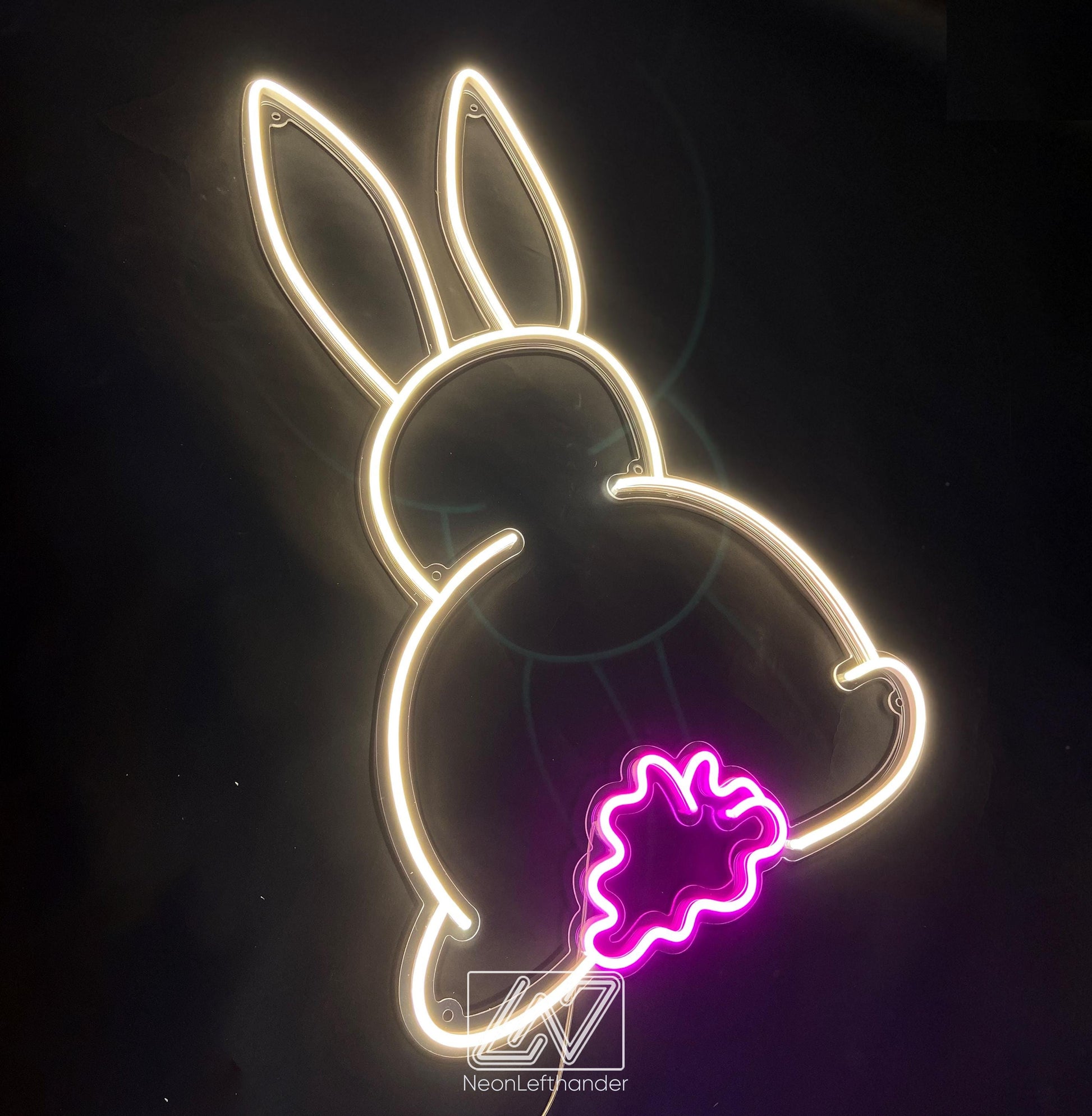 Bunny - Neon Fairytale in Your Room! Original Decor for a Child's Room. Neon Sign for Playful Minds. Children's paradise comes alive!