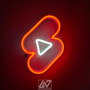 YouTube Shorts - LED Neon Sign, Youtube Wall Decor, YouTube Shorts Wall Light, Led Neon Sign Bedroom, Led Wall light, Mother Days Gift