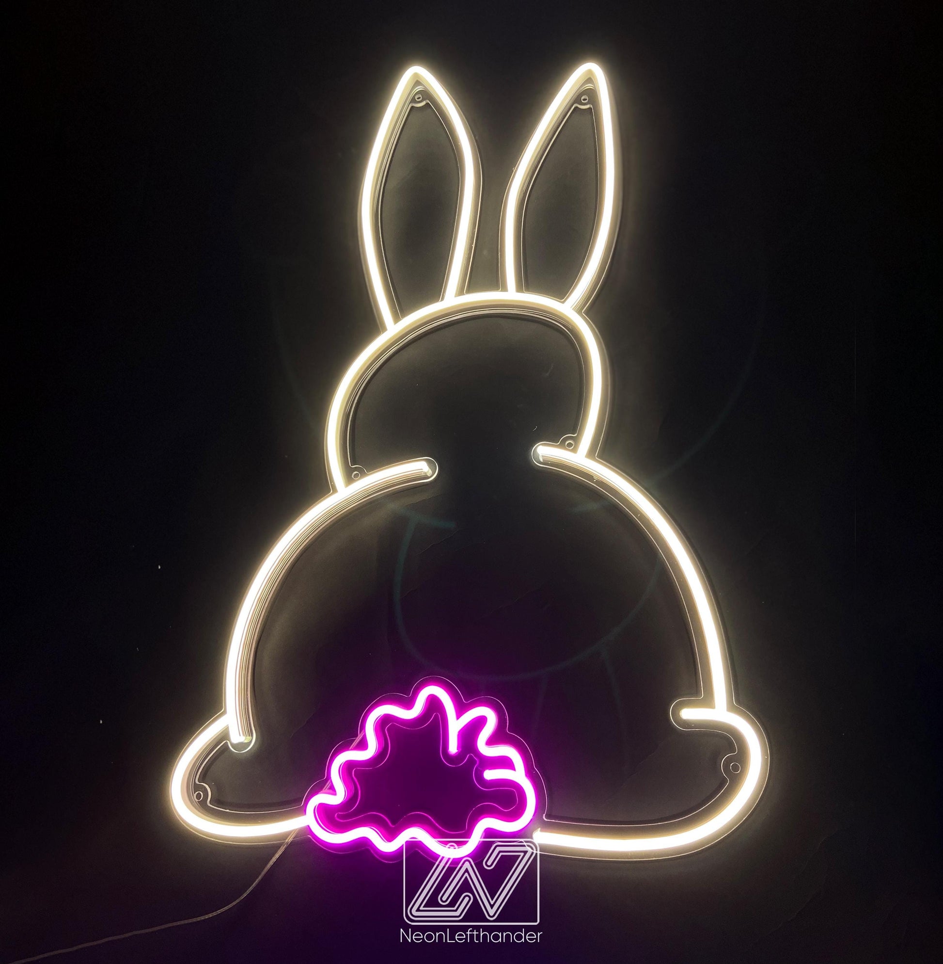 Bunny - Neon Fairytale in Your Room! Original Decor for a Child's Room. Neon Sign for Playful Minds. Children's paradise comes alive!